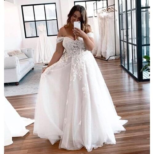 Sexy Sweetheart Off the Shoulder Vestidos de Novia Wedding Dresses 2021 Robe De Mariee Lace Appliques Wedding Bride Dress