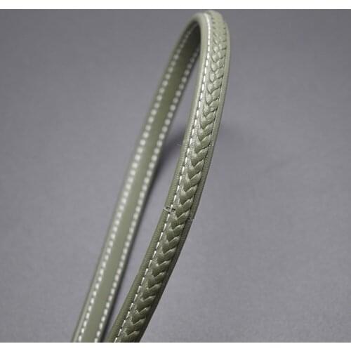 2m/lot approx: 8*5mm Super Fiber Seved olive Cord for Jewelry Making Braided Soft Leather Rope Bracelets Accessories leather