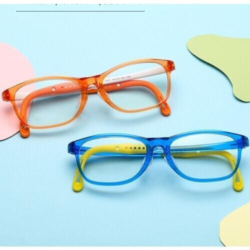 2020 New Anti Blue light Childrens Glasses Boys &girls' Goggles UV Proof Comfortable Soft Silicone Frame Eyeglasses TR Material