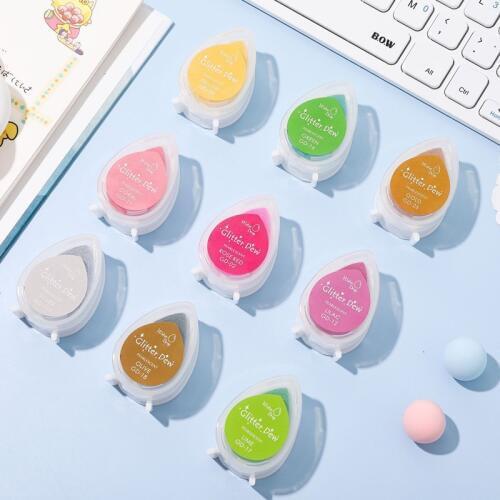 24pcs/lot colors Stamp Inkpad Big Size DIY Scrapbooking Vintage Crafts Ink Pad Colorful Inkpad Stamps Sealing Decoration