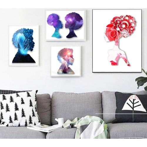 Afro Female Rolling Tray Crystal Epoxy Resin Mold African Goddess Fruit Plate Silicone Mould DIY Crafts Jewelry Casting