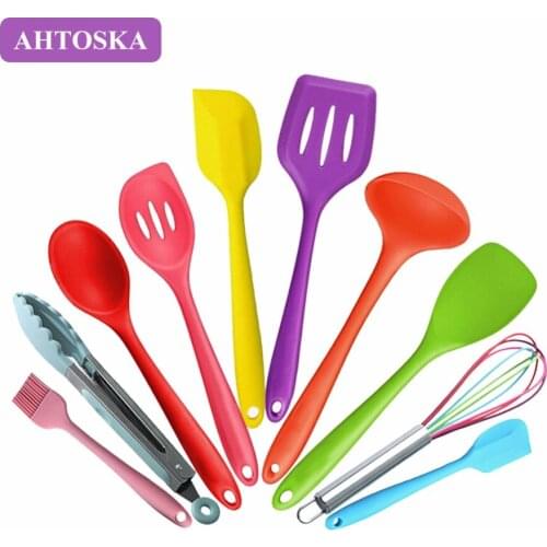 Силиконовые наборы кухонных принадлежностей AHTOSKA China At AliExpress