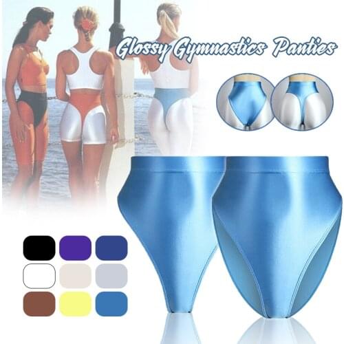 Satin Smooth Opaque Pantyhose Bright Wet Tights Women Glossy Tight Sexy Shorts Silk Oily Glossy Japanese Slim High Waist Shorts