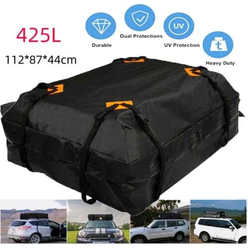Car Top Roof Carrier Bag Waterproof Trunk SUV Cargo Storage Bag Roof Racks With Anti-slip Mat For Car Exterior Parts 112x84x44cm