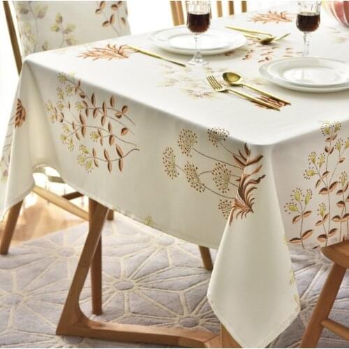 Home Birthday Party Tablecloth Rectangular Waterproof and Oilproof Tablecloth Design European Style
