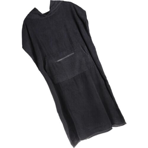 Thick Cotton Surf Poncho Towel Changing Robe, Soft Warm Lightweight Mens Womens Bathrobe Sleepwear - Multi Functional