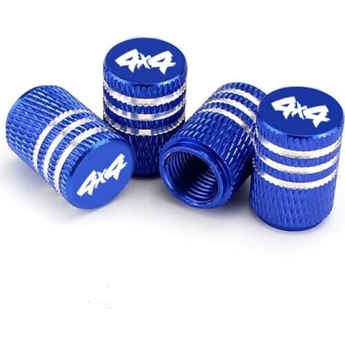 4pcs Aluminum Alloy Car Wheel Tire Valve Stem Air Caps 4×4 Style Tyre Valve Dust Caps Auto Bike Moto Universal Anti Theft Caps