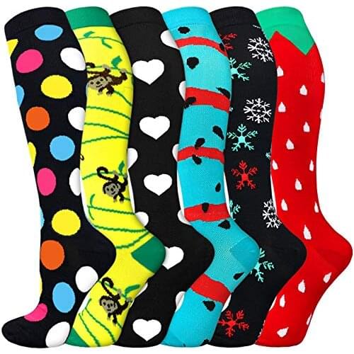 Compression Stockings Women Men 20-30 MmHg Is Best Graduated Athletic Running Flight TravelNurses Cycling Compression Socks