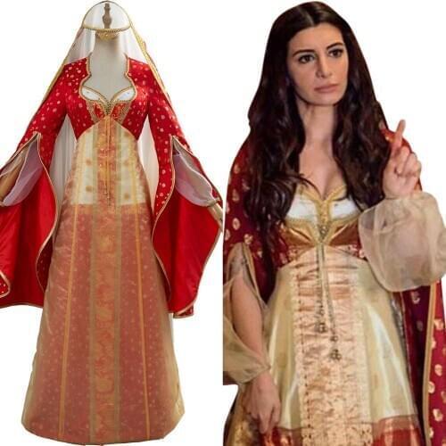 Movie Aladdin Costume Jasmine Aladdin Cosplay Costume Princess Maid Daria Long Dress Halloween Carnival Costumes