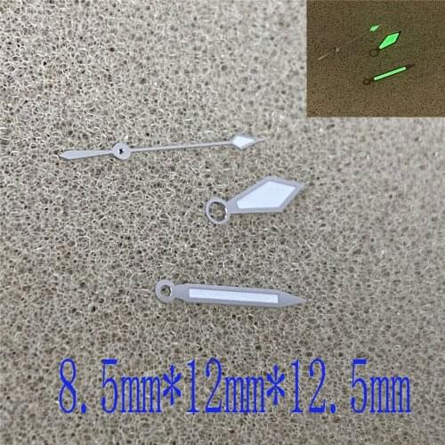 Creative Luminous Watch Pointer Silver Watch Hands Green for NH35/NH36 Automatic Movement