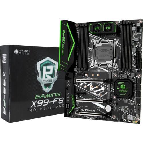 HUANANZHI X99 F8 motherboard slot LGA2011-3 USB3.0 NVME M.2 SSD support DDR4 REG ECC memory and Xeon E5 V3 V4 processor