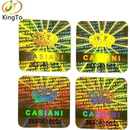 Custom serial number hologram label 3d hologram sticker security packaging label