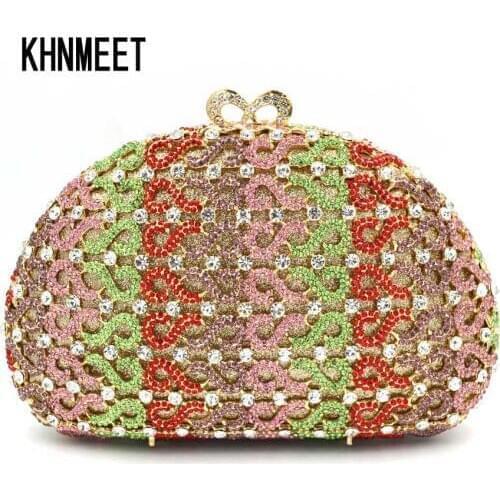 New Arrived shell shape Women Chain Crystal Evening Bag Party Wedding Bridal Purse Female Pochette Banquet Day Clutch SC592