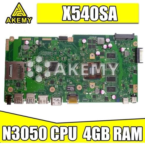NEW X540SA mainboard REV 2.0 For Asus X540 X540S X540SA X540SAA laptop motherboard Test ok 4GB-RAM N3050 CPU
