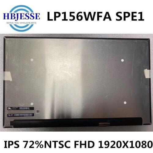 Original 1920*1080 FHD IPS LCD Screen Display Panel LP156WFA SPE1 LP156WFA (SP)(E1) 72% NTSC 40 Pins