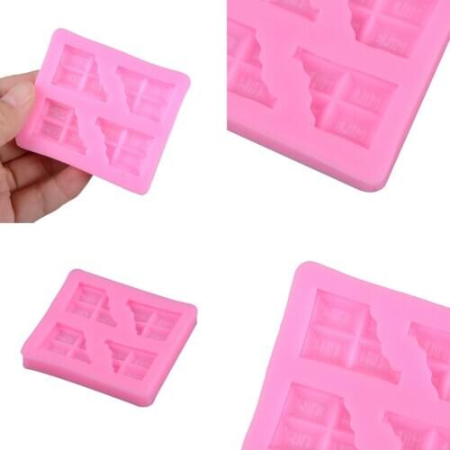 Silicone DIY Wedding Decoration Baking Tools Half Tablets Chocolate Shape Liquid Mold Fondant Cake Molds Candy Biscuits Moulds