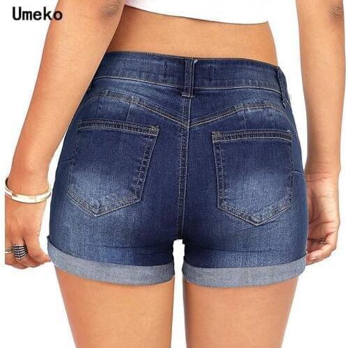 Женские короткие джинсы Umeko China At AliExpress