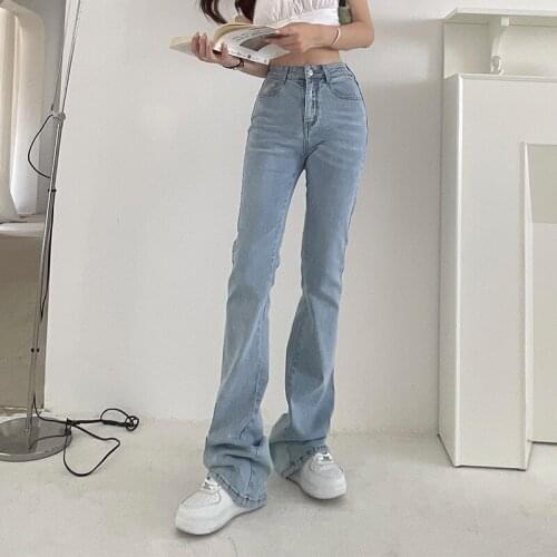 Shnsophi Vintage Mom Jeans Denimcasual Stretch Push Up Flare Jeans Women Spring Summer High Waist Wash Plus Size Women Pants
