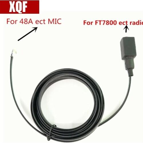 XQF 3m/9.8ft 6-Pin Removable Separation Hand Microphone Extension Cords for Yaesu Radio FT7800, FT7900, FT8800, FT8900