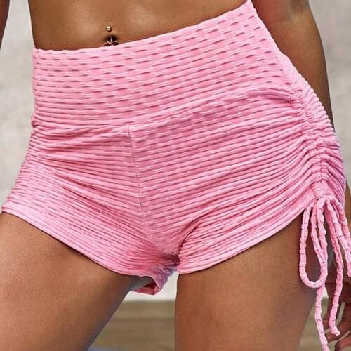 Womens Drawstring Leggings High Waist Solid Color Tight Seamless Yoga Pants Women Fitness Running Nude Hidden Yoga Pants E2