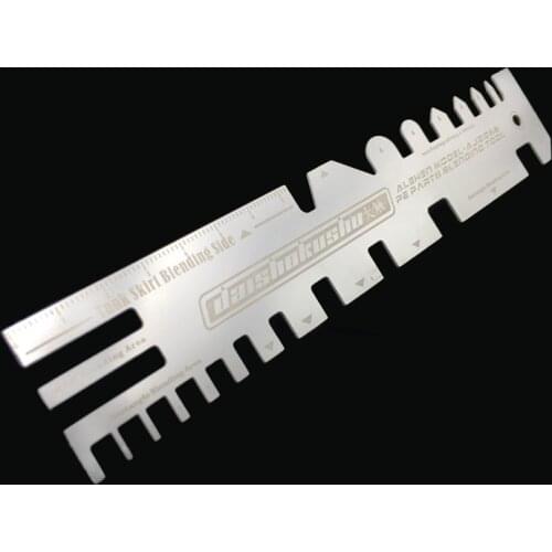 1pc Photo-etching Parts Blending Tool Folding Etched Chip Hand Pressure Type Auxiliary Ruler AJ0086