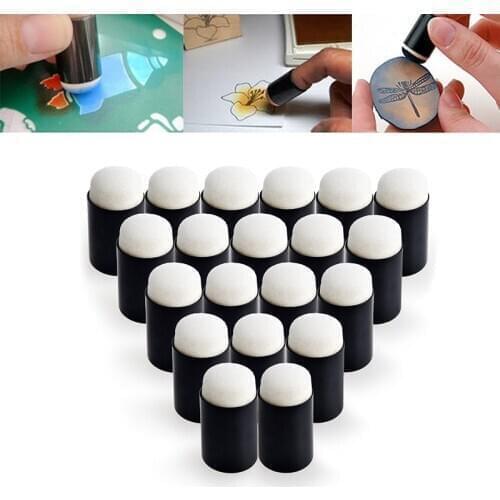 10pcs/set Painting Craft Set Finger Paint Drawing Sponge Foam Finger Chalk Ink Sponge Finger Daubers Durable Art Tools