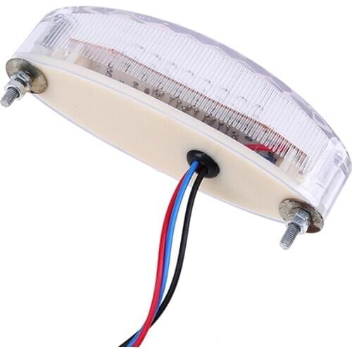 28 LEDs 3W 12V Motorcycle Rear Light Led Bike Rear /Tail / Stop / Brake ellipse Light Number Plate Light Lighting