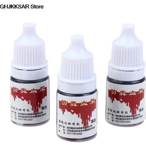 5ml Hematopoietic Props Holiday Party Supplies Fake Blood Halloween Cos Simulation Of Human Vampire Human Teeth HOT