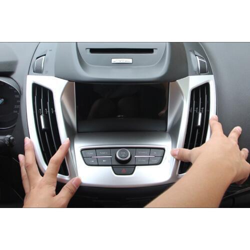 ABS Matte For Ford Kuga Escape 2017 2018 Inside Interior center control Console Cover Trim Car styling accessories 1pcs