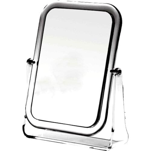 Acrylic Magnifying Mirror,1X/3X Magnification Double Sided 360 Degree Swivel Bathroom Shaving Vanity Mirror Stand YAC032