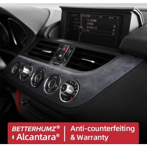 Alcantara Car Dashboard Panel Sticker Covers For BMW Z4 E89 2009-2016 Central Control Instrument Decorative Interior Accessories