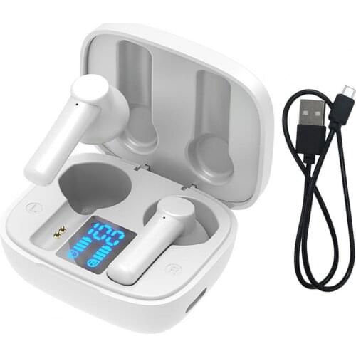 LB-8 Wireless Earphones Touch Control LED Digital Display Low Latency TWS Bluetooth-compatible 5.0 Mini Stereo Gaming Headphones