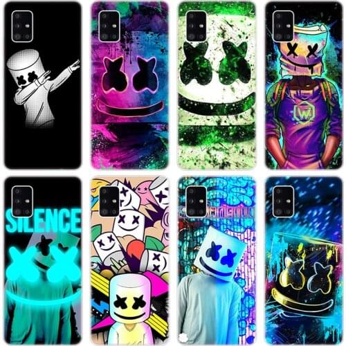 Music DJ marshmallow Soft Case for Samsung Galaxy A40 A41 A42 A50 S A51 A52 A70 E A71 A72 A80 A82 A90 Quantum 2 Silicone Cover