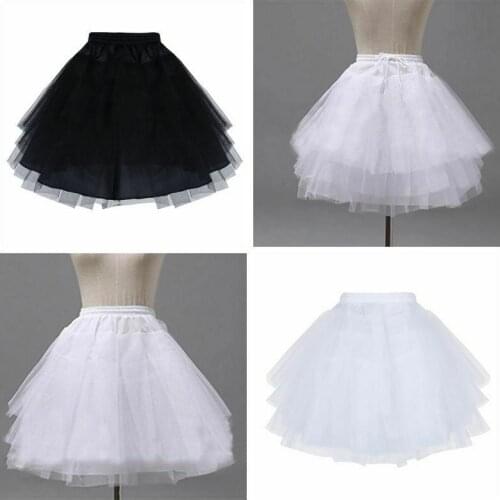 Flower Girl Dress Kid Children Underskirt Wedding Crinoline Petticoat Tutu Skirt 2022