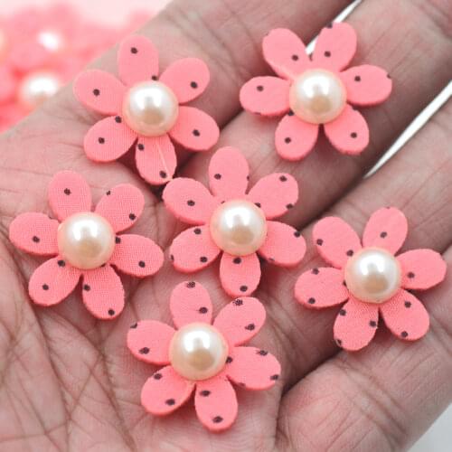 Free Shipping 100PCS/Pack 23mm Non-Woven Fabric Flowers,Fabric Patches,Clothing Patches,Sewing Supplies