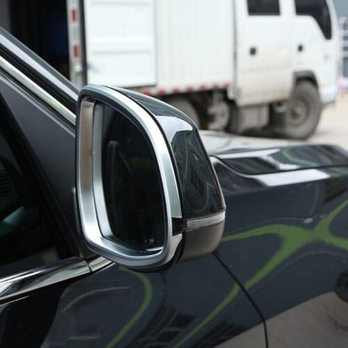 Chrome Car Door Mirror Decorative Frame Cover Trim For BMW X5 F15 X6 F16 2014-18 Exterior Accessories Decor Strips Stickers