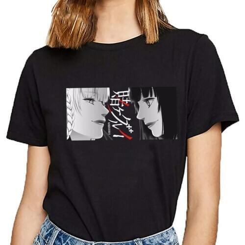 Kakegurui Yumeko Jabami T-Shirts Japanese Anime T Shirt Women