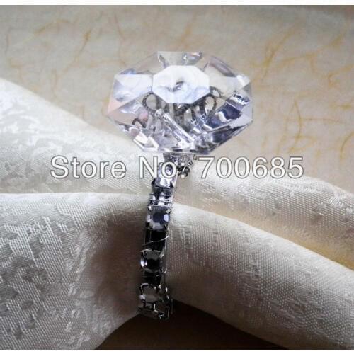 Napkin rings crystal napkin holder