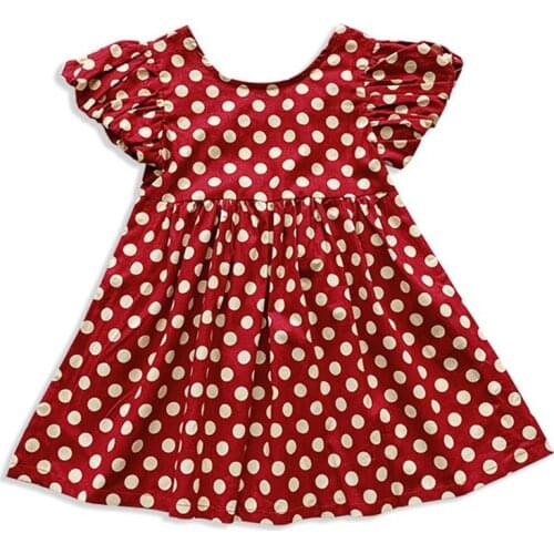 Cute Red Newborn Girl Dress Fashion Princess Kids Clothes Hot Sale Baby Clothing Casual Girls Outfits