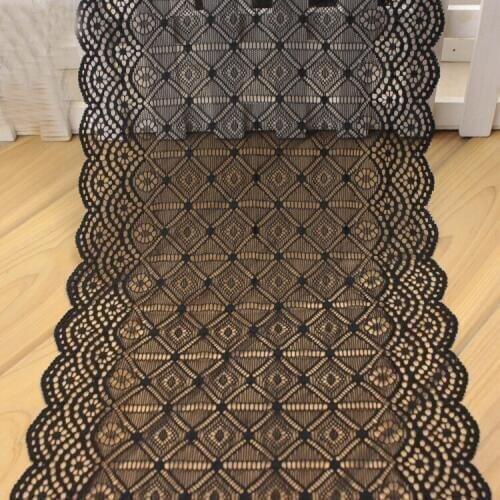 2Meters/lot Width 20cm black beige stretch tulle diy lace girl clothes skirt curtain decoration material AC848