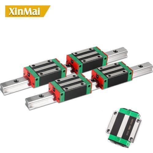 Free shipping 2pcs 30mm HGR30 1150 1200 1500 1600 2000 2500 2600 mmlinear rail guide + 4pcs HGH30CA / HGW30CA bearing CNC parts