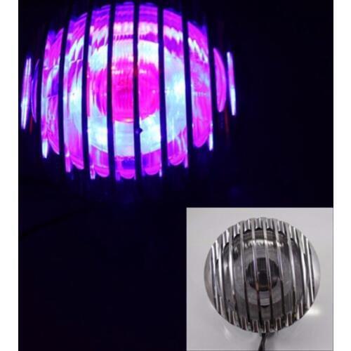 Motorcycle Chrome Grill Bottom Mount Demon Headlight For Harley Electra Glide Cruiser Cafe Racer Touring Custom