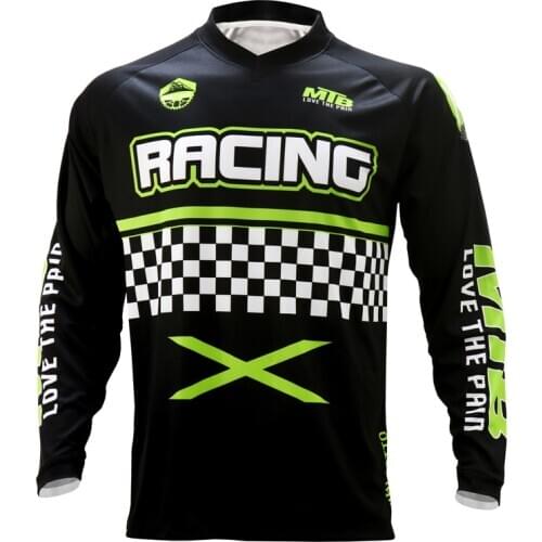 MTB Racing team moto Jersey all mountain bike clothing bicycle T-shirt DH MX cycling shirts Offroad Cross motocross Wear
