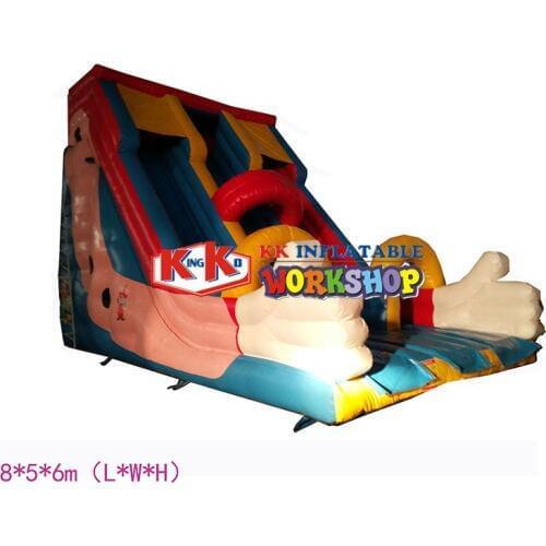 Inflatable slide in china with bounce 0.55mm PVC Giant inflatable slide