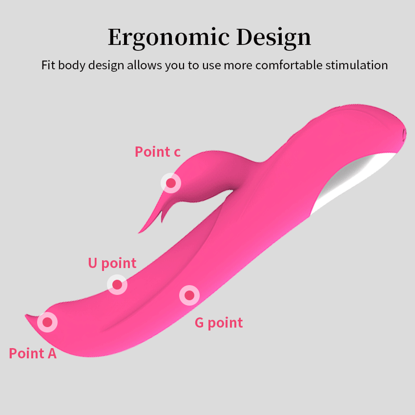 New Pulse G-spot Dual-head Rabbit Vibrator Female Masturbator Dildo Adult Sex Products Vagina Clitoris Massager Toys for Women