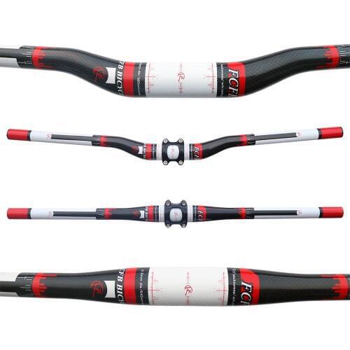 NEW FCFB FW top Mountain bike 3k full carbon handlebar matte carbon bicycle handlebar MTB parts 31.8*600-740mm Free ship