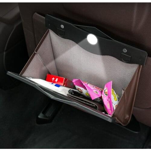 Car Seat Back Organizer PU Leather Garbage Storage Bag Car Organizer Accessories for Volvo S40 S60 S80 XC60 XC90 V40 V60 C30 XC7