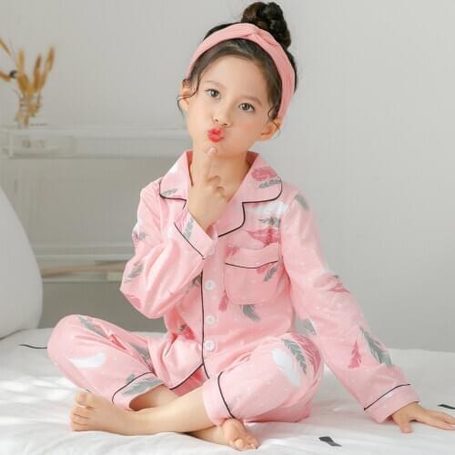 Kids Nightwear Boys Girls Sleepwear 2021 Spring Pajamas Sets Children Homewear for Boy Pyjamas Teenage Pijamas Clothes 2-12Y