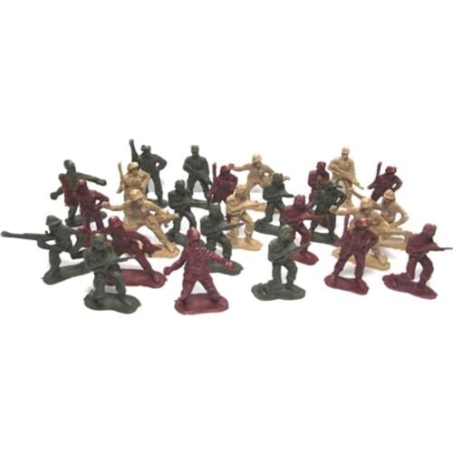 50Pcs 5cm Plastic Soldier Best birthday Christmas gifts for Boys Toys for Children Model World War II Soldier military Toys