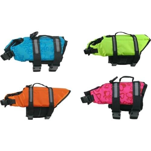 Dog Life Vest Summer Swimming Survival Suit Dog Surfing Skiing Driving Clothes Swimwear Saver Vest